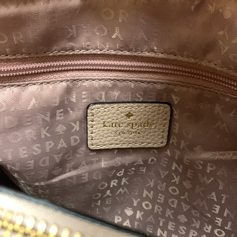 Kate Spade Ward Place Evangelie Satchel Bag Dusty Pink/Black Medium - Picture 15 of 16